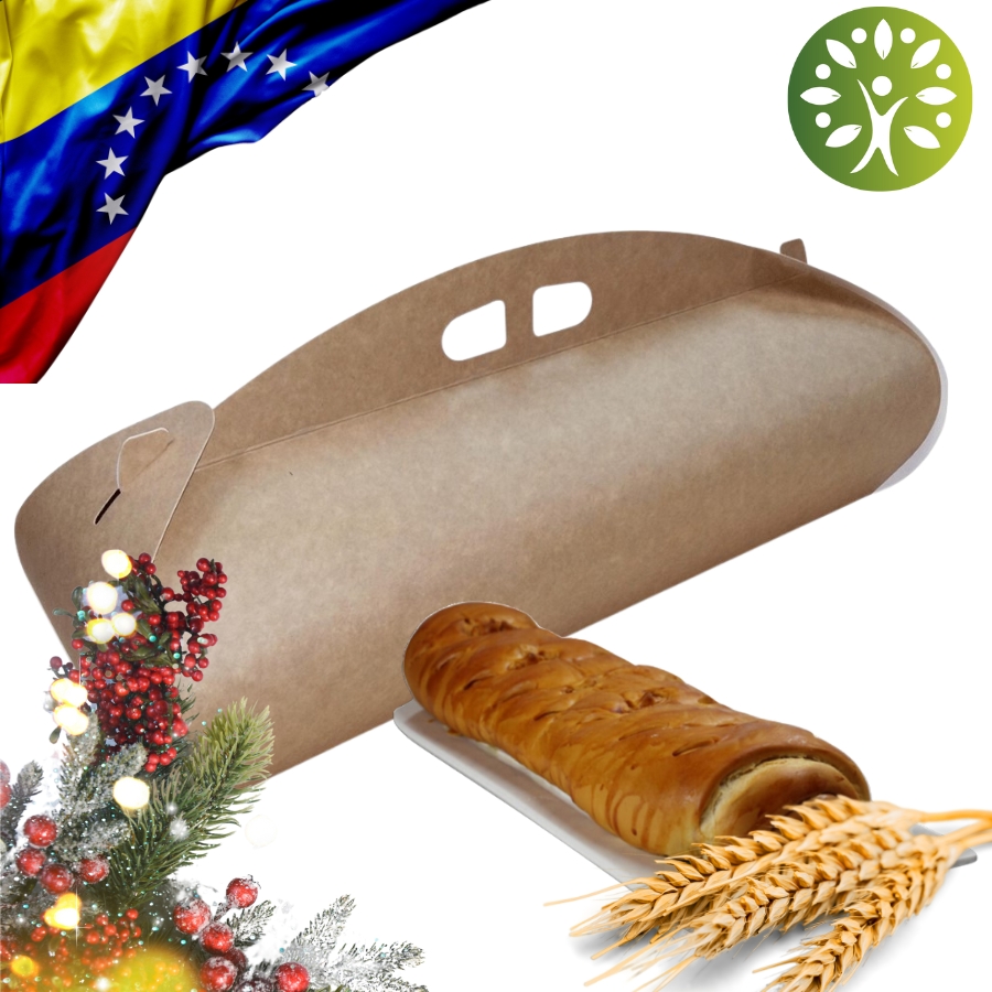 Cajas personalizadas y genéricas para pan de jamón venezolano